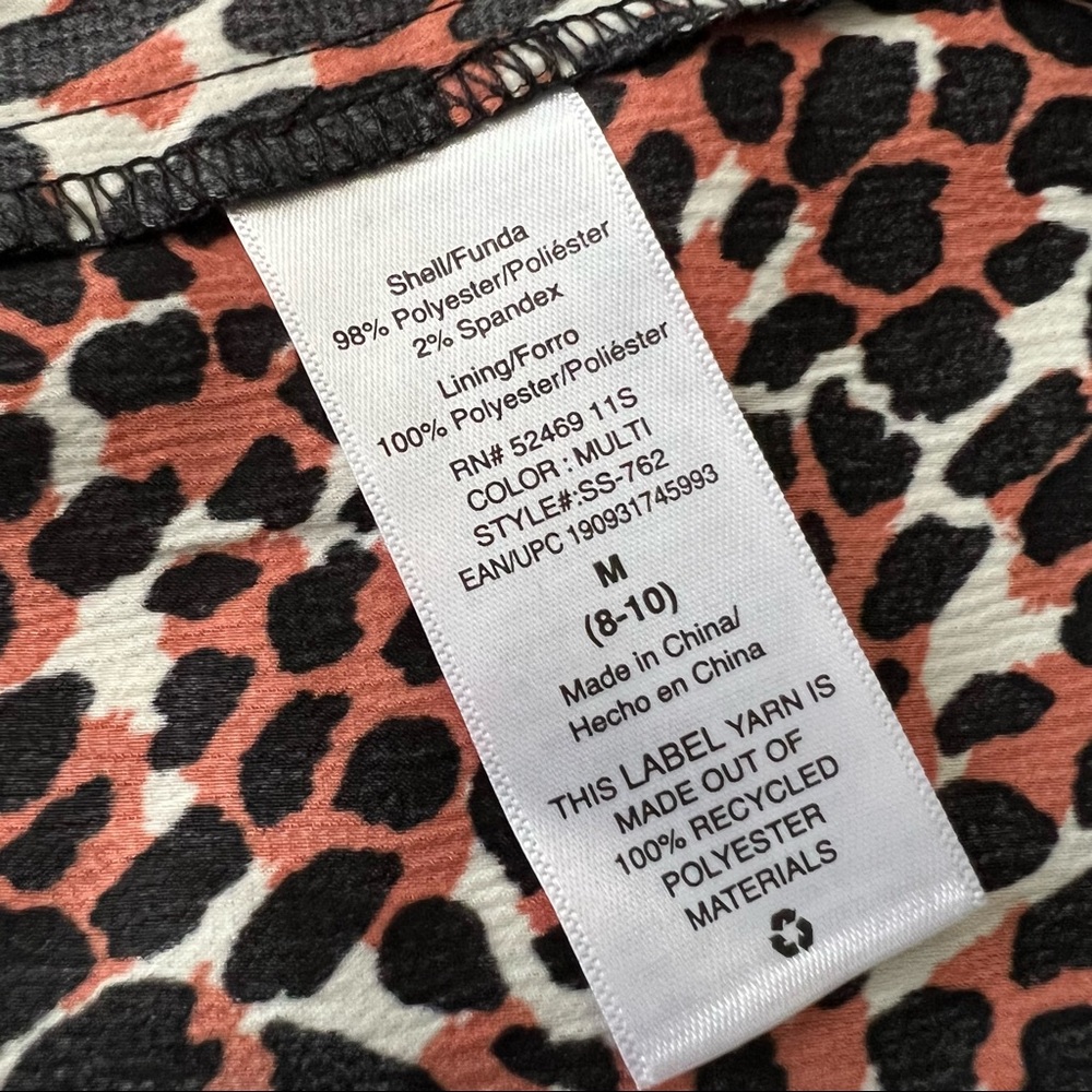 Scoop Animal Print Max Dress with Waist Ties - Picture 9 of 14